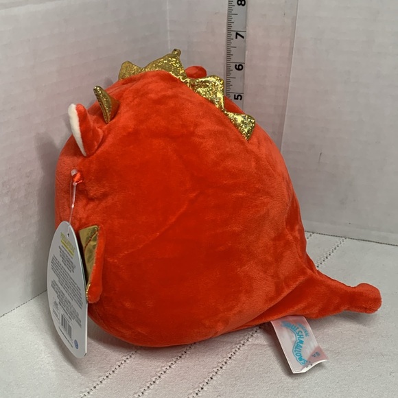 Squishmallows Foodie Squad Baiden Red Gold Dragon Boba Tea Drink Stuffed Plush - Picture 4 of 9